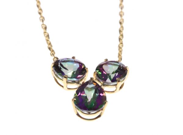 Mystic hot sale topaz necklace