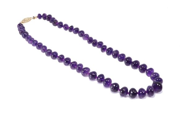 Amethyst best sale beads necklace